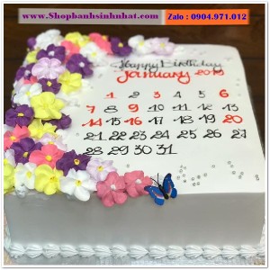 Bánh Sinh Nhật Cuốn Lịch - CL69